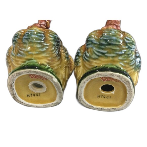 Lefton Male Turkey Salt & Pepper Shakers with Horn of Plenty H7441 - Picture 5 of 9